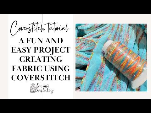 Coverstitch fabric making scarf project