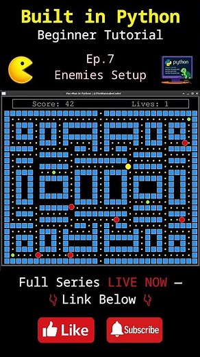 How I Built a Full Pac-Man Game in Python (Episode by Episode)