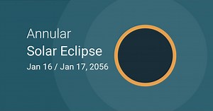 January 16–17, 2056 Annular Solar Eclipse