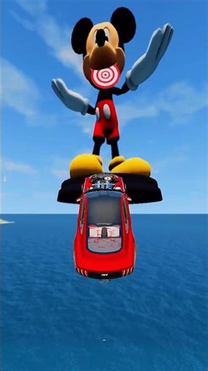 One try | Mustangs jump into Mickey Mouse Mouth 😱🥵🤯 #youtubeshorts