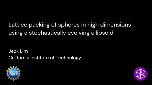 Lattice packing of spheres in high dimensions using a stochastically evolving ellipsoid