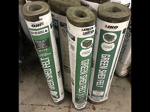 how to felt a shed roof .. cheap solution.