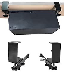 Cryusnox Under Desk Mount for Xbox Series X(Strong clamp installation,No Drill,No tape,Enduring paint finish,Compatible with Xbox Series X,Black)