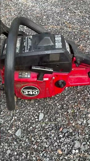 The quietest Chainsaw ? Homelite 340,solo brand made for Homelite #chainsaw #vintage