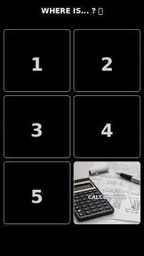 memory testdrink.picture frame.algebra.coffee beans.calculator.axe.