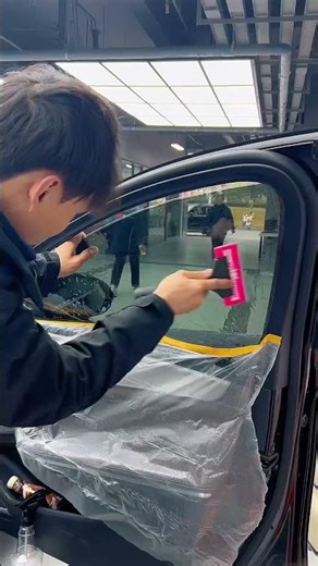 Car Window Tinting Process##windowtint #windowfilm #car