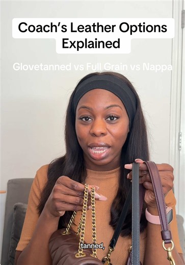 The BEST breakdown of which Coach leather option is right for you, in under 1 minute! This is the guide I wish I had before I started spending my coins ☺️✨ #coach #coachbag #bagtok #bagcollection #handbags
