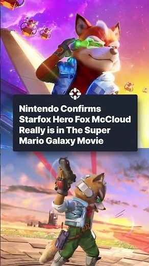 Starfox's Fox McCloud is part of The Super Mario Galaxy Movie, confirmed with a new poster.