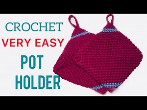 magic potholder crochet pattern : ONLY with single crochet stitch | step-by-step