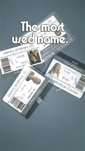 👨‍👩‍👧‍👦 The 5 most used names in the world today
