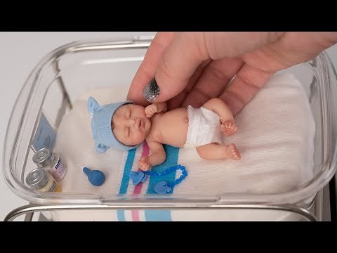SMALLEST Newborn Miniature Baby - Silicone Reborn Lil' Bean in the Hospital