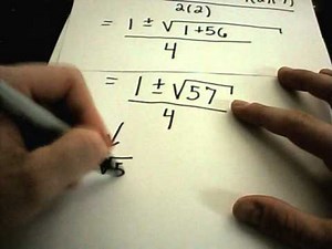 Solving Quadratic Equations - Factoring and Using the Quadratic Formula