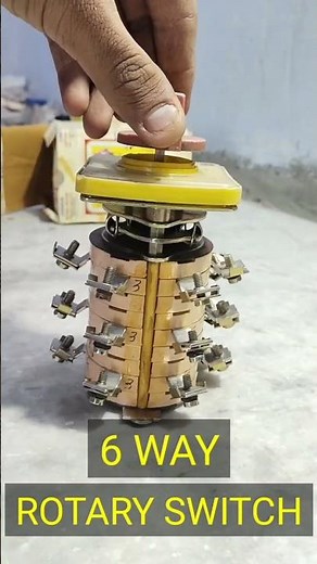 Electrical Switches | 6 Way Rotary Switch #electrical #electricalengineering #ytshorts #machines
