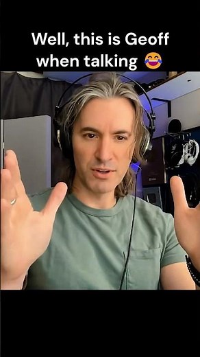 Why does Geoff Castellucci sing with his hands?