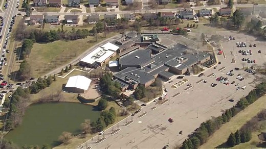 Chopper 7 video shows massive police response to active shooter at Temple Israel in West Bloomfield