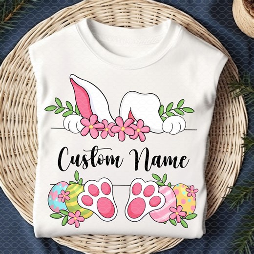 Easter Bunny Name Frame PNG: Retro Easter Shirt Design (digital Download) - Etsy