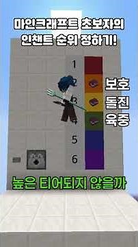 Ranking Enchantments for Minecraft Newbies