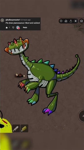 I FINALLY Drew Pianosaurus in Roblox.. 🦖 #shorts #art #roblox #drawing #poppyplaytime #gaming