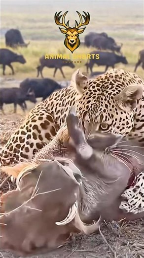 LEOPARD vs HOG - Brutal Leopard Attack on Wild Boar #wildlife #animals