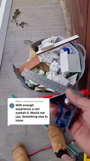 Reply to @ericshimp you can put away the tape measure too with this amount of experience.