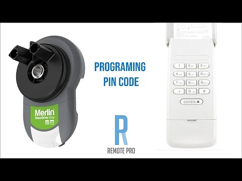 How to program initial PIN (Using The Learn Button) Merlin+ 2.0 E840M Genuine Keypad