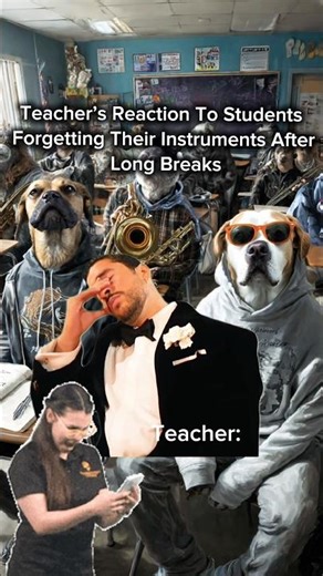 Monday Morning After Spring Break Teacher’s Reaction #musicteacherhumor #teacherstruggles #bandkids