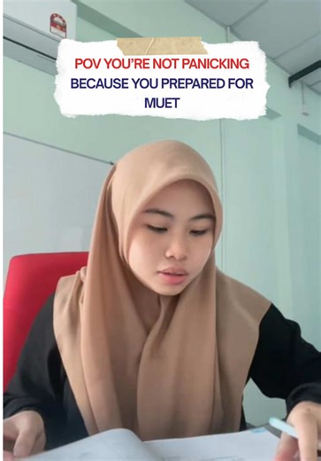 Preparation makes the difference. That’s why MUET feels less stressful. 😊 👉 Join our MUET Mastery Seminar on 31 January. Secure your seat now. 📚🔥 #muet2026 #muetondemand #muettips #fyp #pov