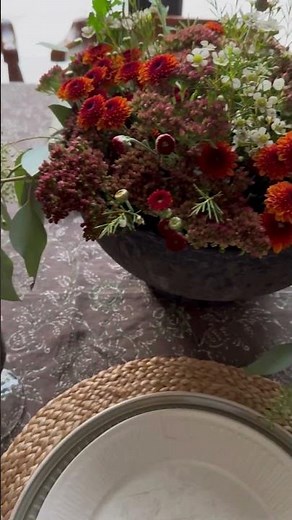 Dreamy Fall Tablescape 🍂 #hosting #dinnerparty #tabledecor