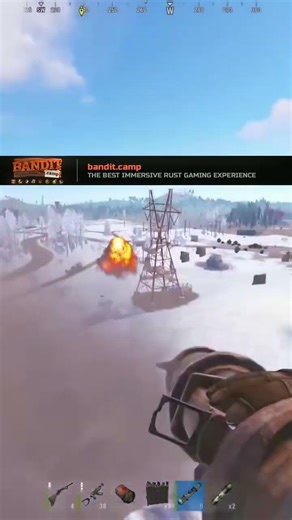 Insane Rocket Shot #rust #rustgame