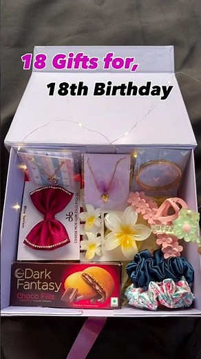 18 Gifts for 18th Birthday 🥹🌷💕 #trending #18thbirthday #gift #diy #giftbox #birthdaypackages
