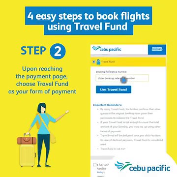45K views · 293 reactions | First time to use your Travel Fund? Here are 4 easy and quick steps on how you can book your flights using your Travel Fund. You can plan ahead on your next trip when you're ready, and we hope to see you on your next flight! To start, visit bit.ly/GlobalCEBflights For more details, our FAQs may be found here: bit.ly/CEBCOVID-19FAQ #EveryoneWillFlyAgain | Cebu Pacific Air | Facebook