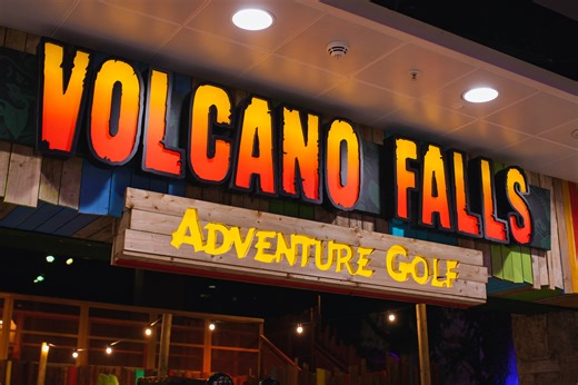 Book Indoor Adventure Golf in Edinburgh | Volcano Falls