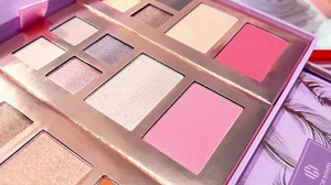Color Nymph Small Makeup Palette Set for Face | Cosmetics Gift Set for Women & Girls | 12 Colors Eyeshadow, Blush, Highlighter, Contour Powder, Lip Gloss & Brush Kit | Travel-Friendly (Purple)