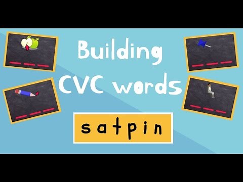 Building and Writing CVC Words | SATPIN words | Phonics Segmenting
