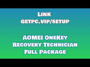 🔸AOMEI OneKey Recovery Technician😁 HOW TO INSTALL 💻PC/LAPTOP [TUTORIAL 2024 no charge😜]