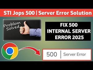 How To Fix 500 Internet Server Error Google Chrome 2025 || Fix 500 Server Error