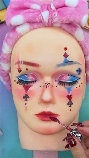 ASMR Sad Clown Makeup Transformation 🤡✨ #facemakeup #asmr