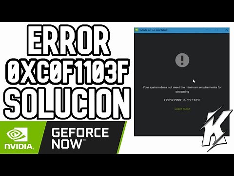 ERROR 0xC0F1103F Geforce Now | NVIDIA | Solucion by LuisMiVillegas