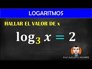 log 3 x = 2 | Logaritmos con x en el argumento | Logaritmos por definición