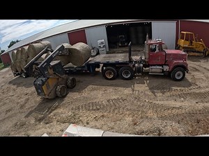 Small square baling, round baling and loading round bales