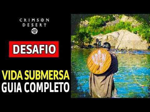 CRIMSON DESERT: DESAFIO VIDA SUBMERSA COMPLETO + GUIA DE PESCA | DESAFIO DE PESCA
