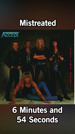 #Shorts Longest Accept Songs From Every Album Part 2