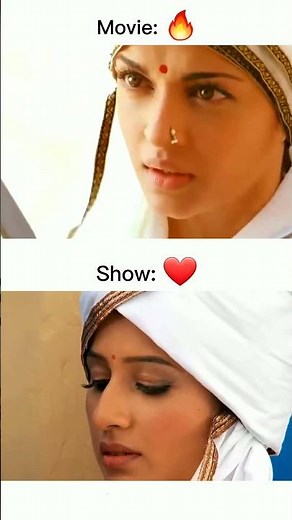 Movie 🔥 v/s Show ❤️ sword fight scene #jodhaakbar #intense #love
