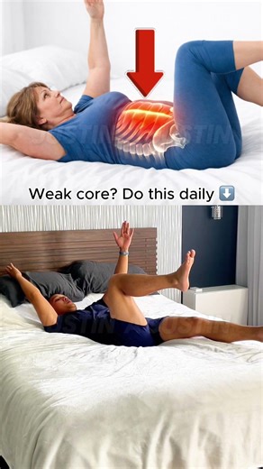 Gentle Core Exercise from Bed for Seniors