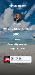 The end of one cruise calls for another cruise countdown. LOL | Richard Woods