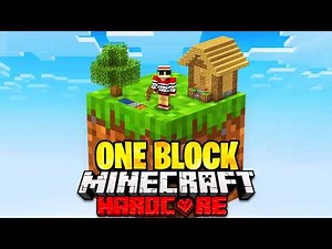 I Survived 100 Days on One Block in Hardcore Minecraft..