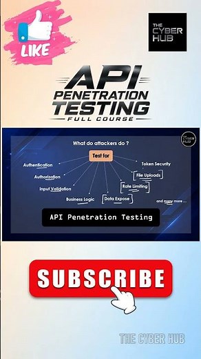 API Penetration Testing | API Penetration Testing Full Course #ai #thecyberhub #apipentest #hacking