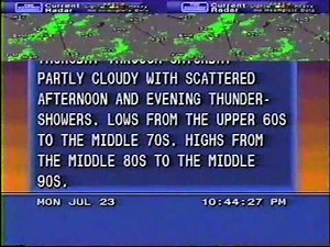 WeatherStar 4000 Graphics Drawing Again