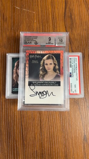 Goldin on Instagram: "An entire era of Hermione, signed 🪄✨ A complete eight-card Emma Watson autograph set from Artbox Harry Potter releases. Encapsulated by PSA and BGS, including rare Pop 1, Pop 2, and Pop 3 examples. Available now as part of our Winter Pop Culture Elite Auction at goldin.com!"