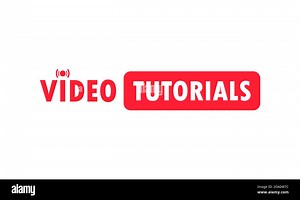 Video tutorials icon concept. Video conference and webinar icon, internet and video services. Vector on isolated white background. EPS 10 Stock Vector Image & Art - Alamy